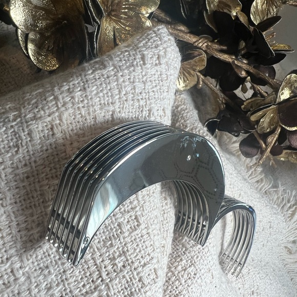 All Saints Silver Cuff Bracelet - Picture 6 of 10